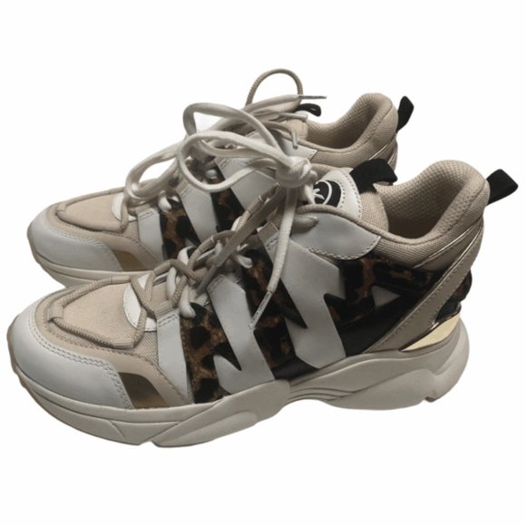 Michael Kors Low Top Leather Lace Up Shoes Size 8M - Picture 1 of 11